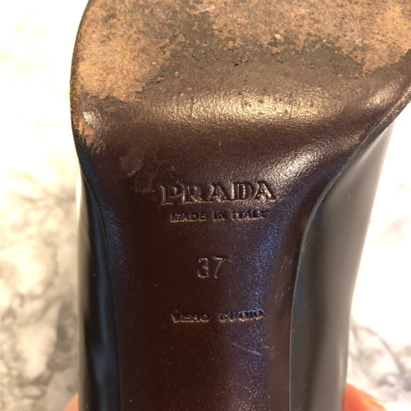 Prada Espresso Brown Heels - Picture 6 of 12
